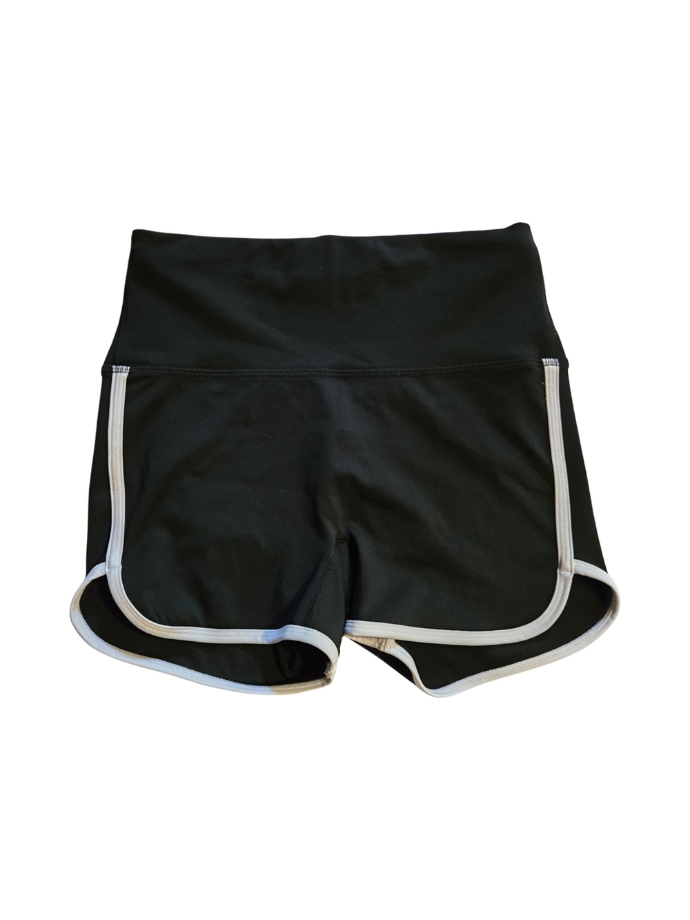 DSG Black Athletic Biker Shorts with White Trim SMALL Dick's Sporting Goods